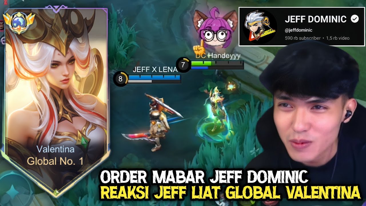 DETIK-DETIK NAIK KE IMMORTAL DAN GUA ORDER MABAR DI @jeffdominic COMBO GLOBAL VALEN DAN LAPU LAPU