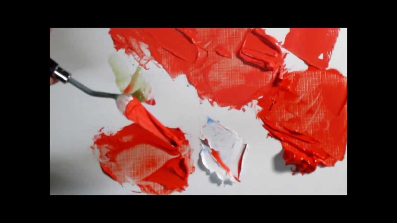 How to make Oil Paint by hand with a palette knife and Muller.mp4