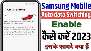 how to turn on auto data switching in dual sim in samsung | switch to another sim for mobile data