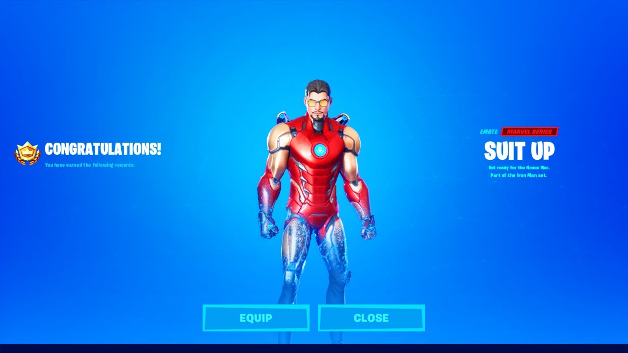 How To Put On Iron Man Suit In Fortnite Season 4 Free Emote Youtube