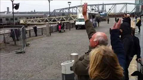 BusyBus Peter Rosenfeld watches Liverpool warships commemorate Battle Of The Atlantic