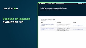 Execute an agentic evaluation run