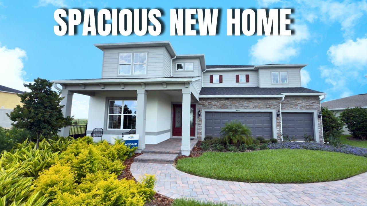 Посетите этот потрясающий новый дом в Клермонте, Флорида