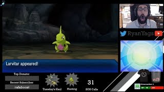 Shiny Larvitar via SOS in Pokemon Ultra Sun and Moon