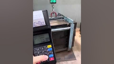 How to calibrate your OCS-F series crane scale with handheld printer?