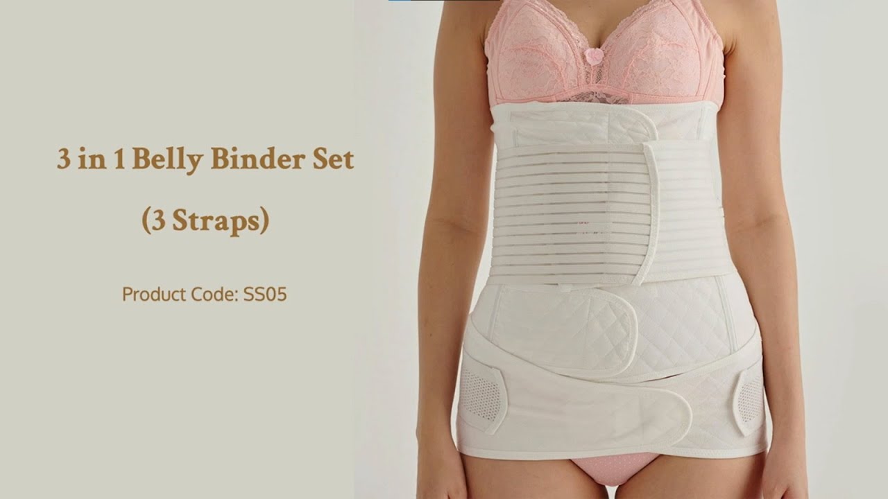 Bmama Pure Cotton Anti Allergy Belly Binder Set (3pcs) - SS05