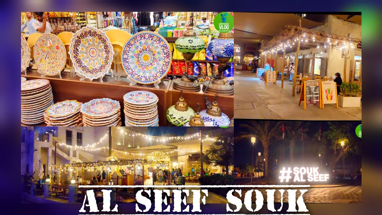 ✨ Al Seef Dubai Night Vibes 🌙 | 🏮 Old Dubai Town Lights