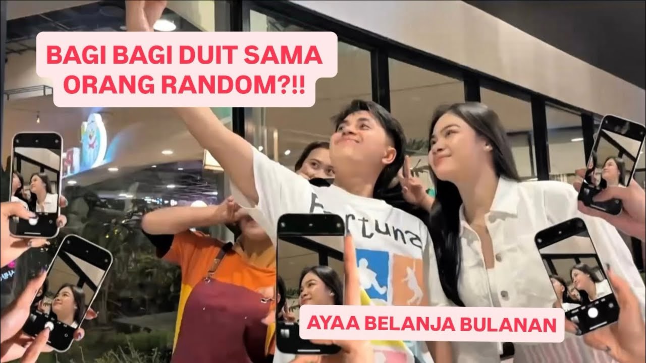 BAGI BAGI DUIT SAMA ORANG RANDOM?!!! SEKALIAN NEMENIN AYA BELANJA BULANAN