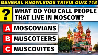 50 Questions For Smart People - Ultimate General Knowledge Trivia Quiz Part 118