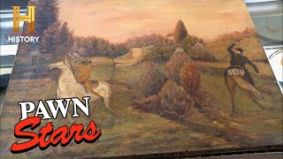 Pawn Stars: RARE Painting Undergoes INTENSE Examination - 