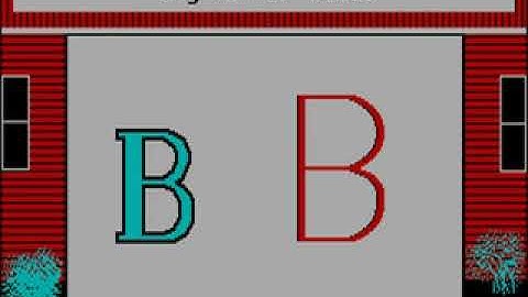 Bouncy Bee Learns Letters  HYPERSPIN DOS MICROSOFT EXODOS NOT MINE VIDEOS1985