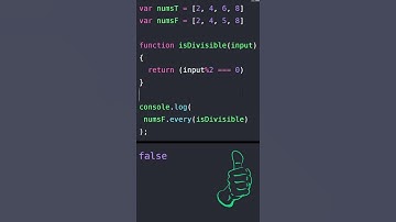 4) Every - JS Array Methods Under A Minute #Shorts