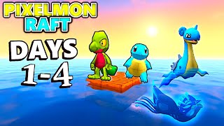 Minecraft Pixelmon Raft  Our Adventure Begins! (Days 14)