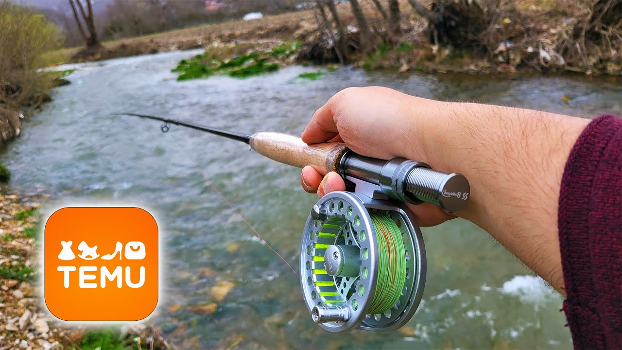 VELIKA RIBA NA ULTRA JEFTIN KOMPLET SA TEMU! - Ribolov Pastrmke - YouTube