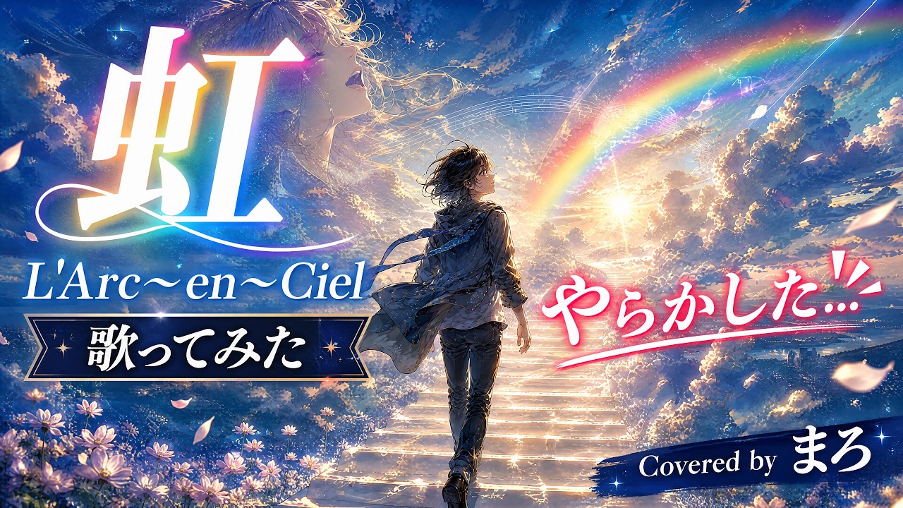歌ってみた】虹（L'Arc~en~Ciel）原曲+2の熱唱 - YouTube