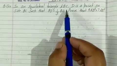 Ex 6.5, Q 15, Ch-Triangles, Class 10th Math