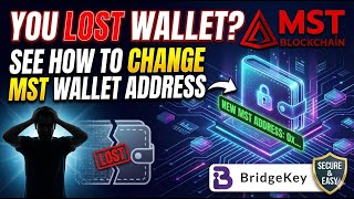Ep. -130 How To Change Mst Blockchain Wallet Address. Bridgekey Wallet Lost Wallet Phase Key