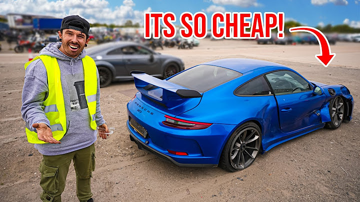 I FOUND A WRECKED PORSCHE 911 GT3 AT AUCTION