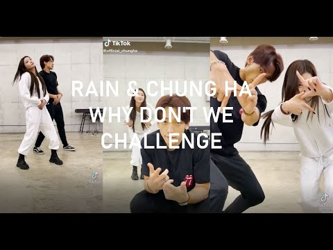 Rain & Chungha Collab 'WHY DON'T WE'  TikTok challenge (청하 & 비)