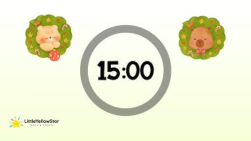 Christmas Wreath – 15 Minutes Countdown Timer With Calm Christmas Music | Festive Classroom Timer