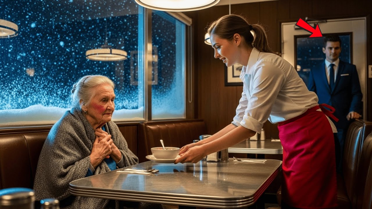 Lei Ospita Un'Anziana Durante Una Bufera Di Neve — Giorno Dopo, Un Milionario Appare E Cambia Tutto…