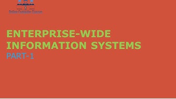 Enterprise wide information systems Part 1