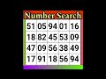 Number Search Game. Daily Brain Exercise for Seniors – Boost Focus | Match the Numbers
