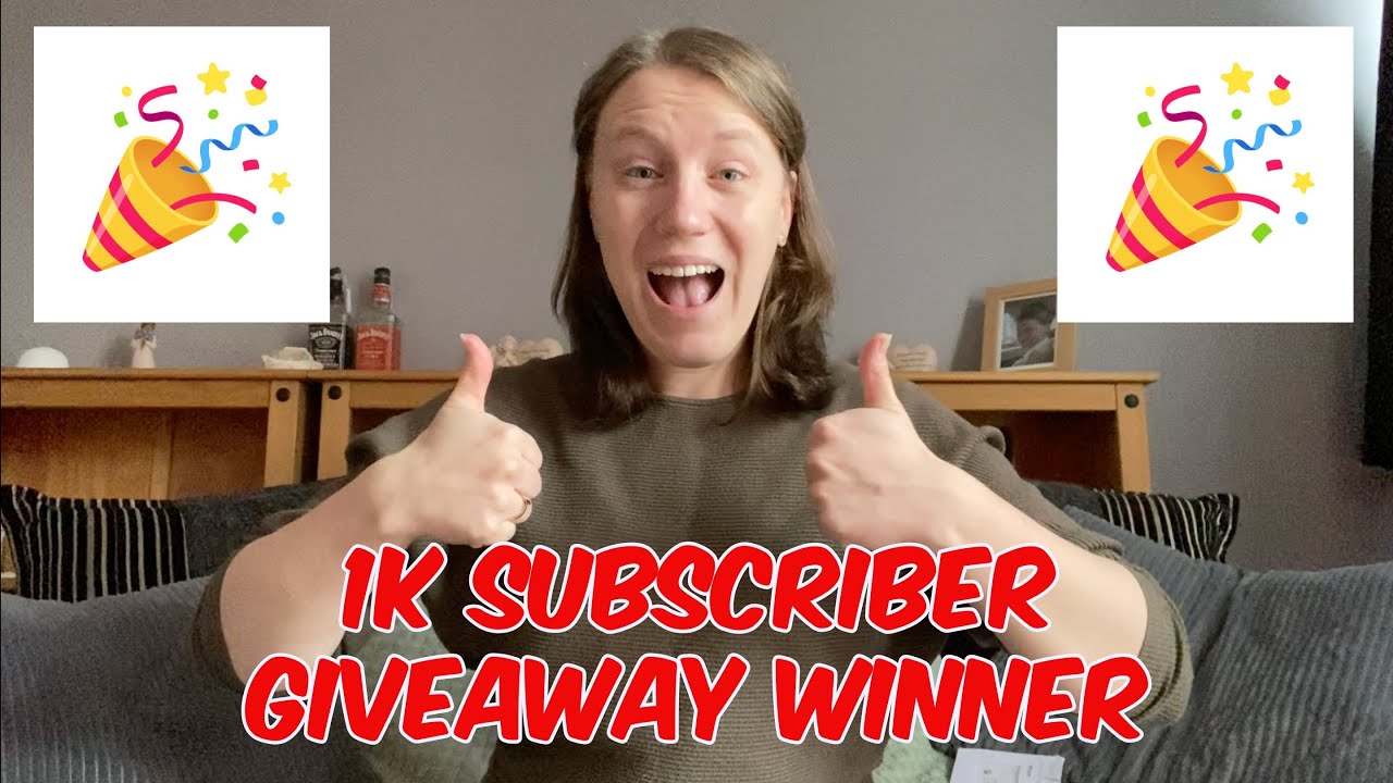 1K Subscriber Giveaway Winner - YouTube