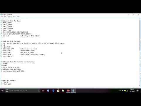 Microsoft Access 2016
