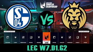 Schalke 04 vs MAD Lions ► LEC W7.D1.G2 ► Spring ► S04 vs MAD