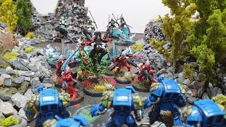 New codex! Aeldari vs Space Marines, Warhammer 40k battle report