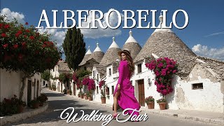 Alberobello, ITALY 4K Ultra HD - Walking Tour in Puglia, ITALY