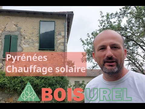 Installation chauffage solaire en 2013 dans les Pyrénées
