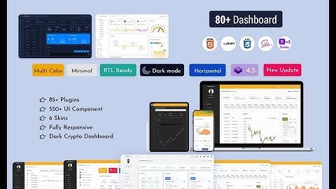 Crypto – Cryptocurrency Admin Dashboard Template With UI framework