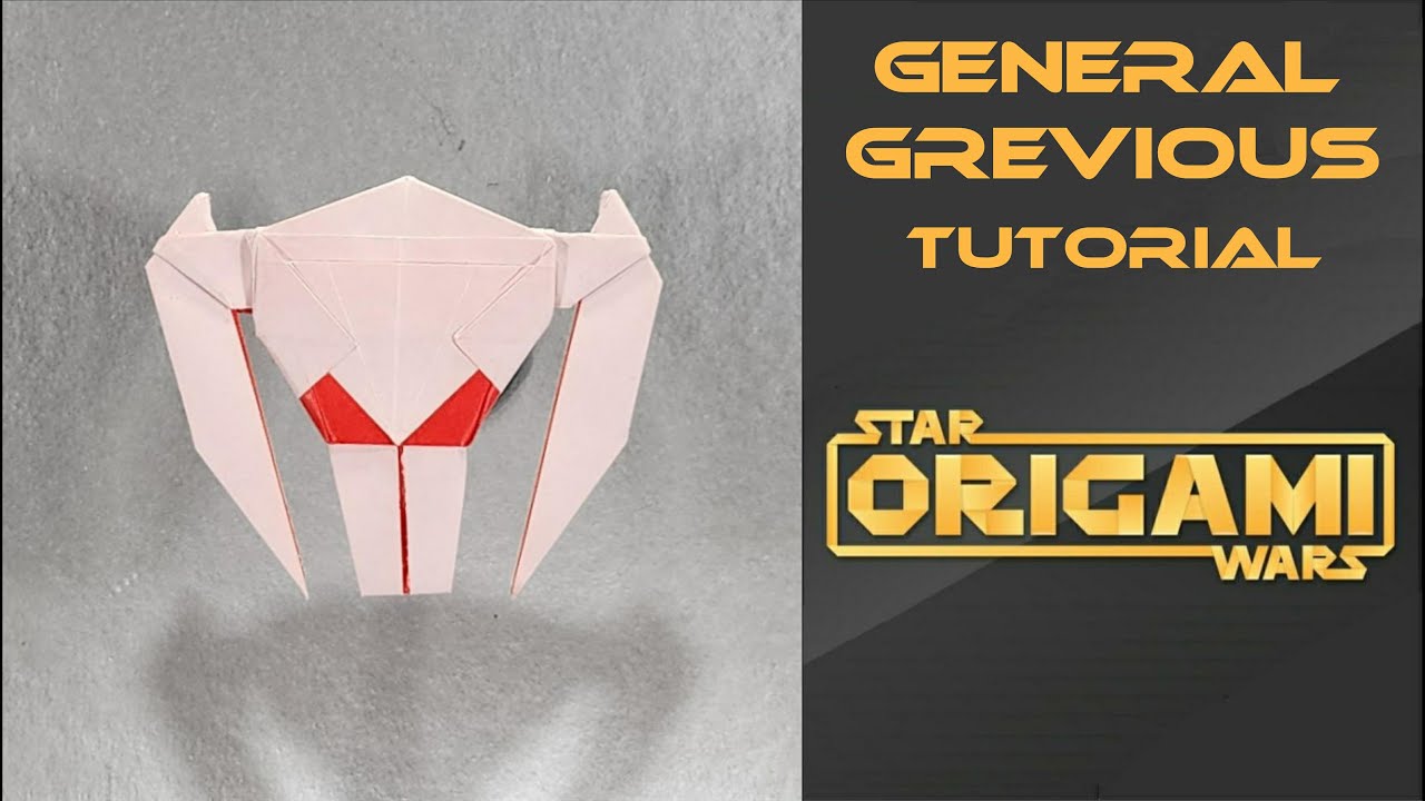 How To Fold Origami General Grievous Finger Puppet Instructions IoS]