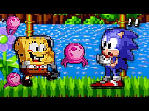 SONIC 1 BUT WITH... SPONGEBOB?