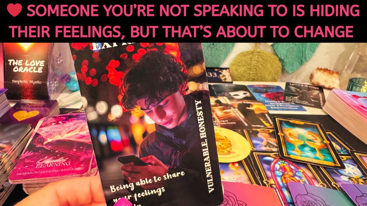 ❤️ Someone You’re not Speaking to is Hiding Their Feelings, That's Changing #tarot #love #soulmate