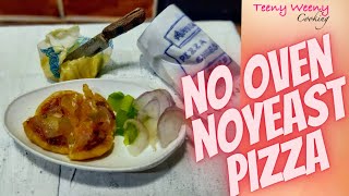 Miniature Veg pizza | how to make Pizza in PAN | miniature real kitchen | Teeny weeny cooking