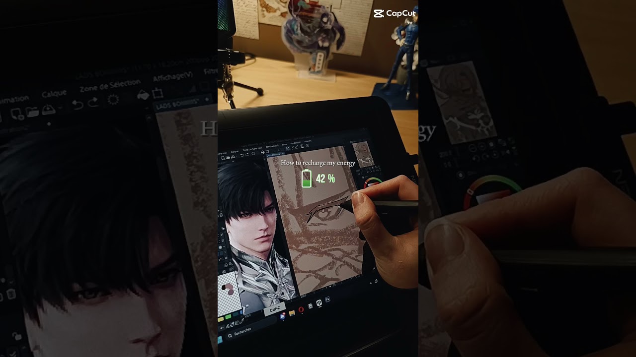 "Drawing isn’t just creating… it’s recharging"🕯️ 