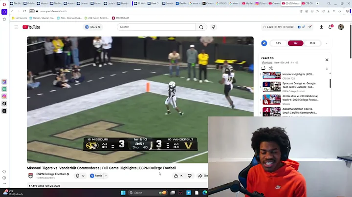 Insane Ending!!! #15 Missouri Tigers vs. #10 Vanderbilt Commodores | Full Game CFB Highlights 