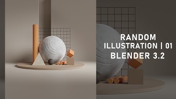 Random Illustration | 0 1 | BLENDER 3.2 | Abstract Composition #blender3d #3dart #cyclesrender #3d