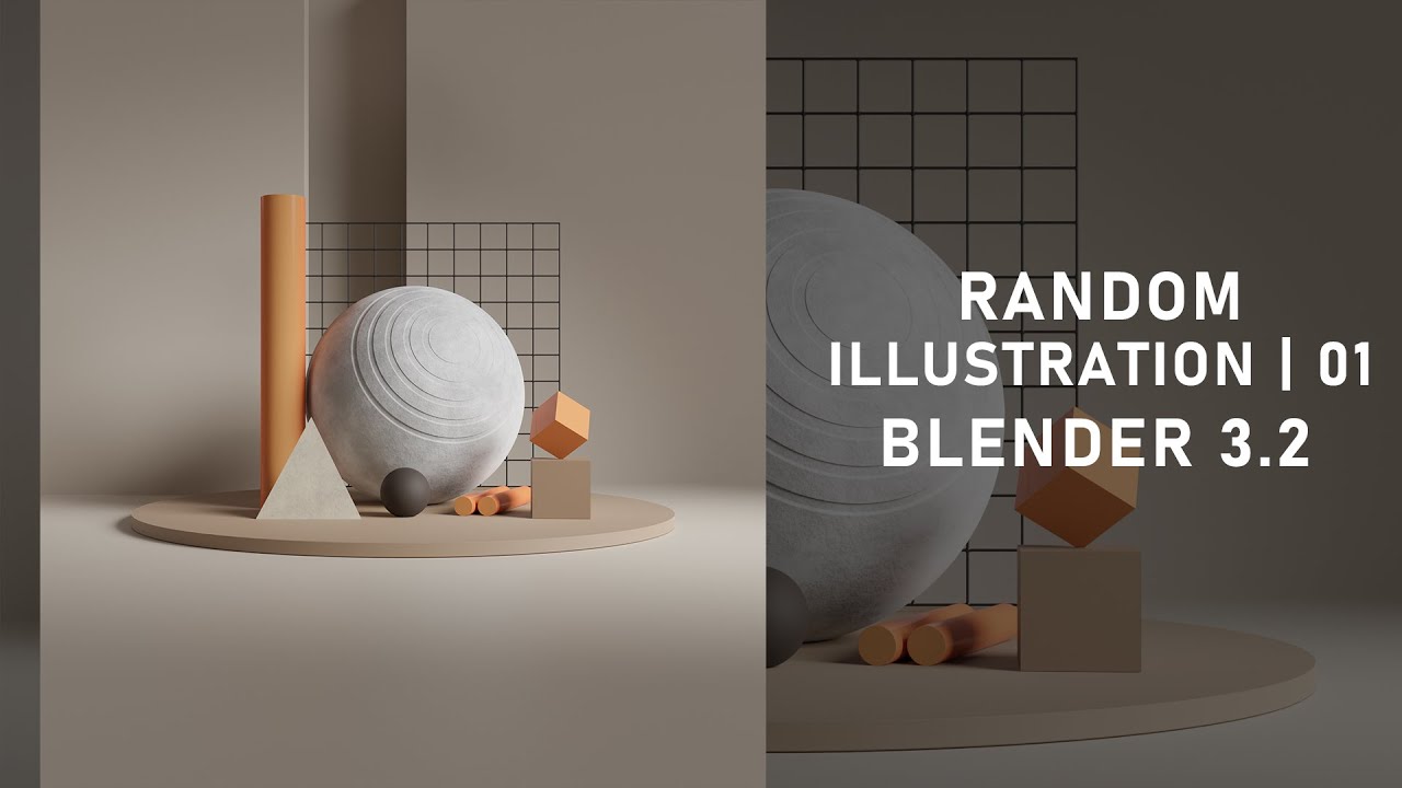 Random Illustration | 0 1 | BLENDER 3.2 | Abstract Composition 