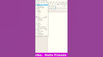 Libre office file menu #libreoffice #scitsapna #sapnamam #trendingshorts #reels