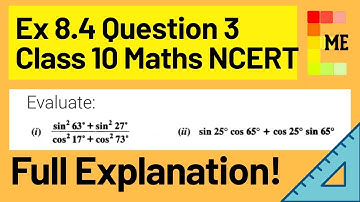 Ex 8.4 Q3 | Class 10th Maths NCERT | Introduction to Trigonometry