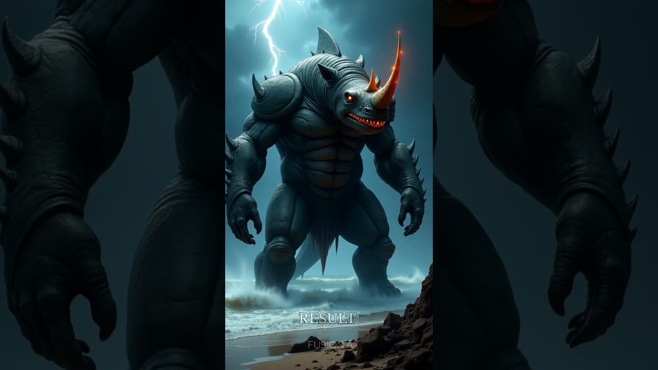 Shark vs Rhino Battle! 🦈⚔️🦏 | Insane Hybrid Monster Unleashed! 😱🔥 