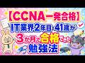 【CCNA一発合格】IT業界2年目・41歳が3か月で合格できた勉強法