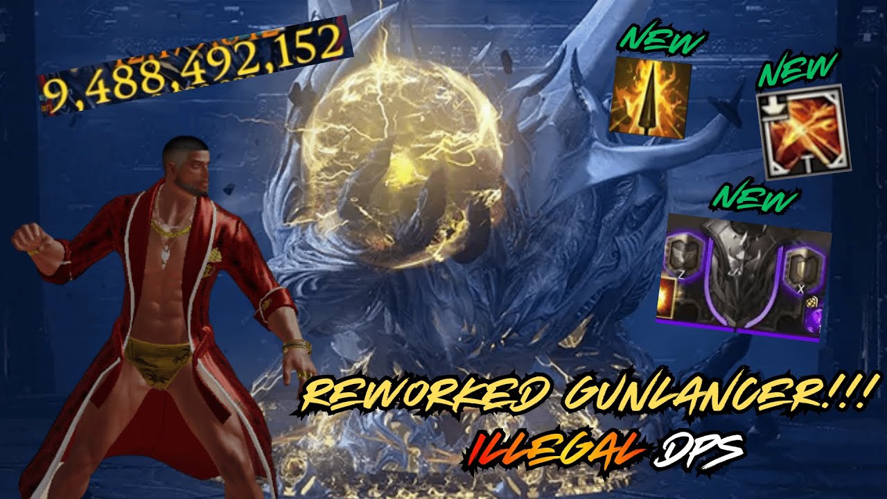 NEW RED GUNLANCER HAS ILLEGAL DPS | LOST ARK