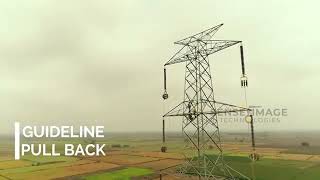 Power line stringing using UAV | Drone Services | Commercial Drones in India | GIS Experts Wealth
