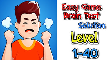 Easy Game Brain Test level 1 - 40 Gameplay Walkthrough | (ios,Android)
