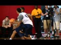 Derrick rose blocks trey burke at usa basketball training camp   day 3   july 30 2014